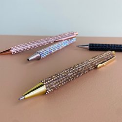 Kuglepen glamour med diamanter