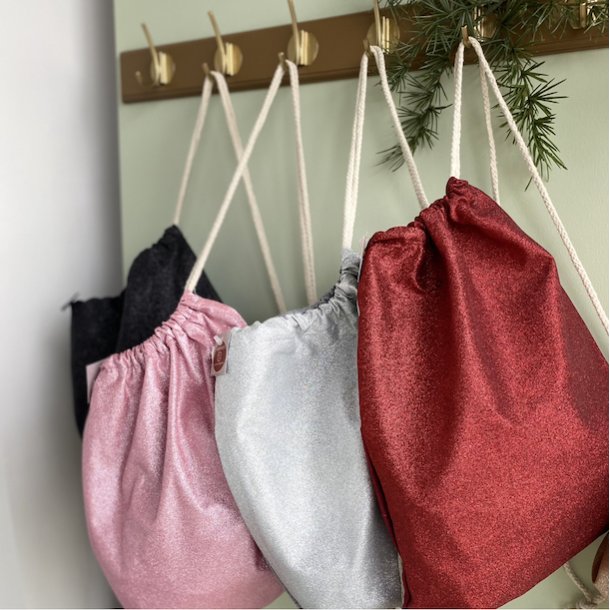 Glimmer mulepose til brn