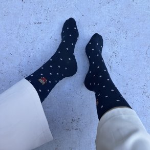 Strmper med glimmer detaljer bomuld str 35-40