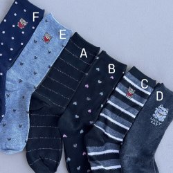 Strmper med glimmer detaljer bomuld str 35-40