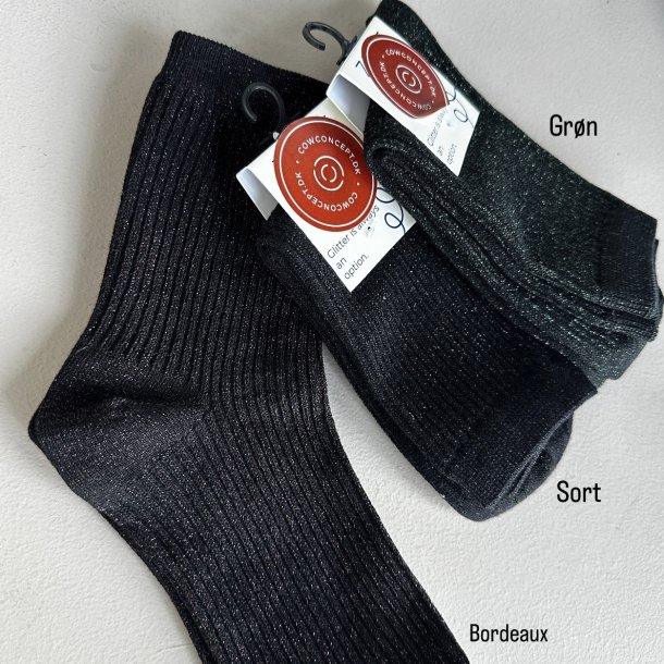 Glimmer strmper sort str 35-41