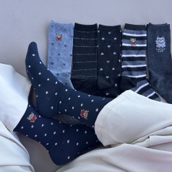 Strmper med glimmer detaljer bomuld str 35-40