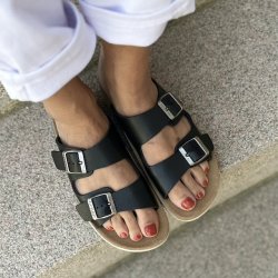 Fly Flot anatomic sandal dame sort 36-41