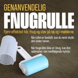 Genanvendelig fnug og fnuller rulle