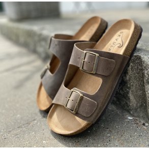 Skvulp herre sandal Dark brown str. 41-46