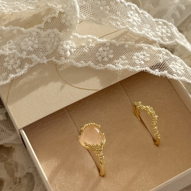 Fingerring AYA SIZE 52-62 - Forgyldt S�lv