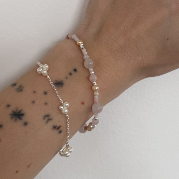 Armb�nd LUNA CLUSTER 17 + 3 CM - S�lv