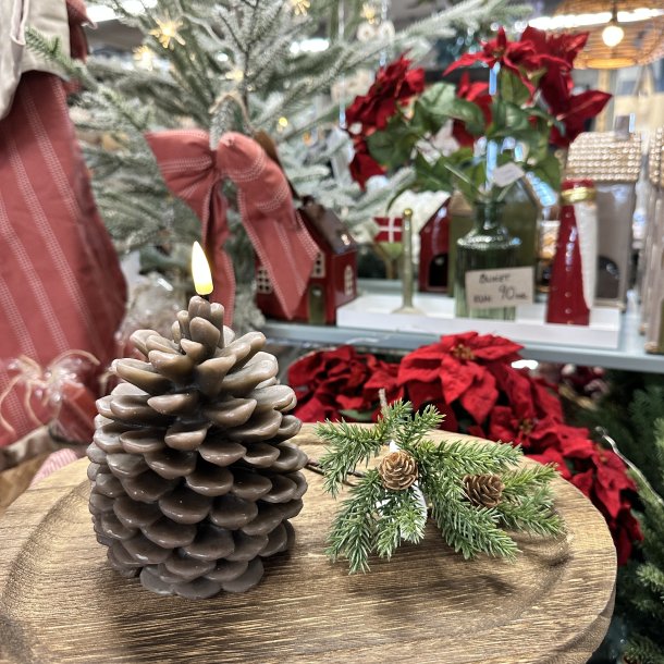 LED lys kogle H 13 cm brun