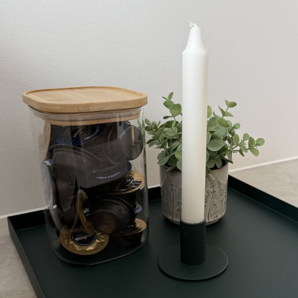 Bord lysestage til kronelys metal diameter 7 cm