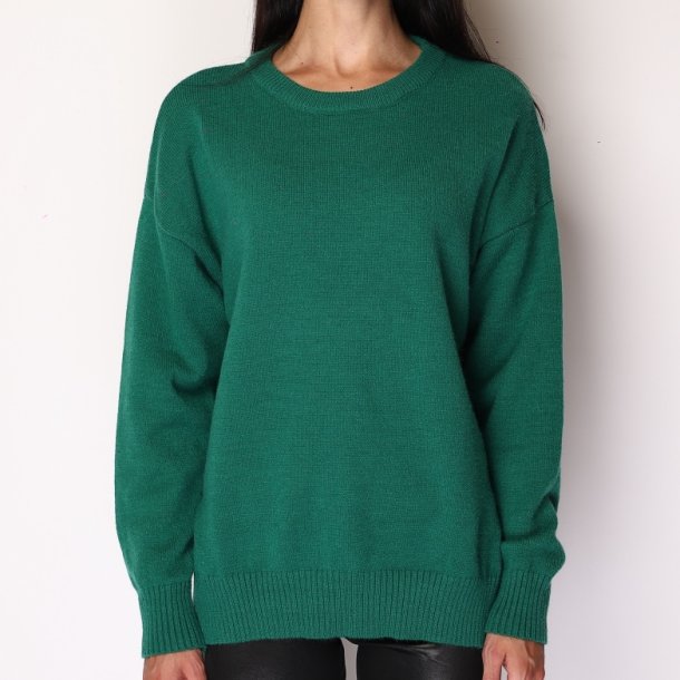Uldsweater Med Rund Hals - str M-XL