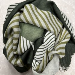 Trklde stripes viskose/bomuld