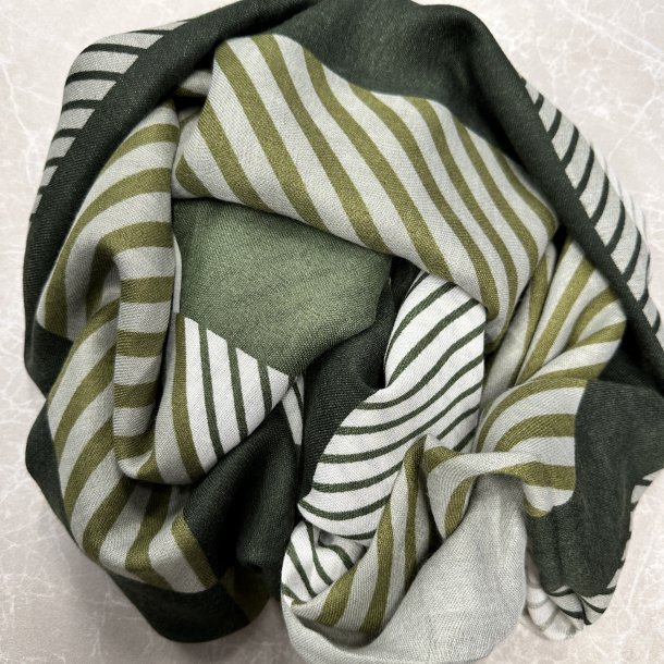 Trklde stripes viskose/bomuld