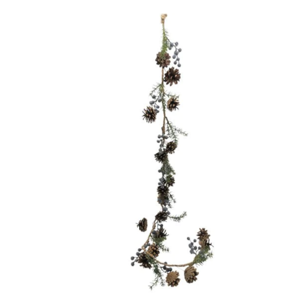 Guirlande kogler og gram 120 cm