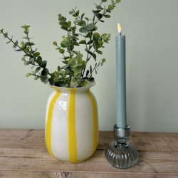 Vase candy stripe glas
