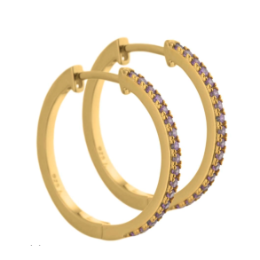 Cora hoops 20 mm forgyldt