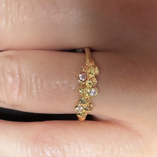 Fingerring DARLING ROCK Forgyldt Slv