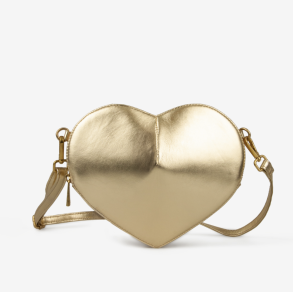 Live Joy hjerte crossbody skind - ruskind