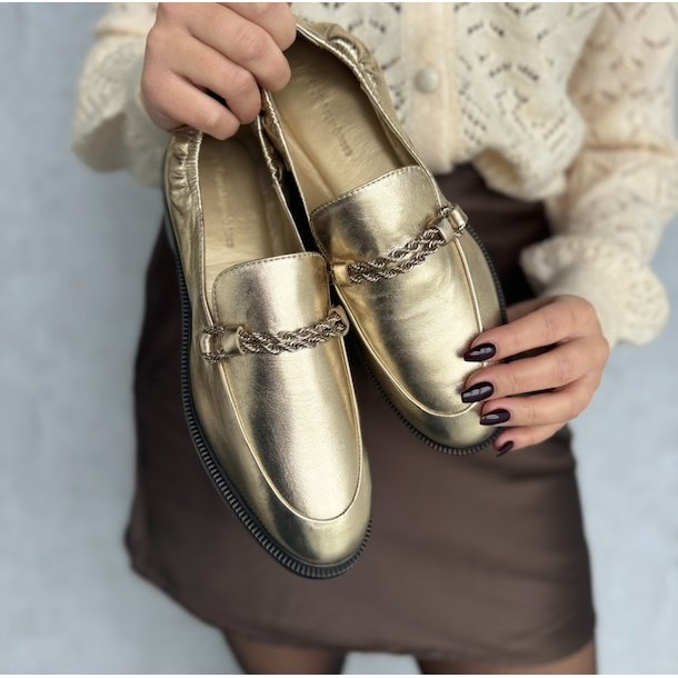 Loafers LOVE AND WALK PLATINO skind