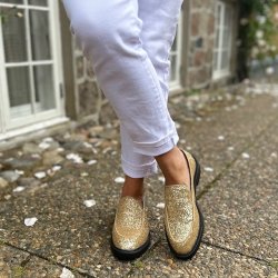 Loafers CPHS LOAFER glitter GULD str. 36-41