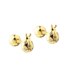�rering EILA LADYBUG forgyldt s�lv