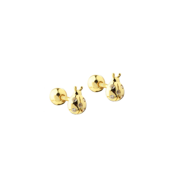 �rering EILA LADYBUG forgyldt s�lv