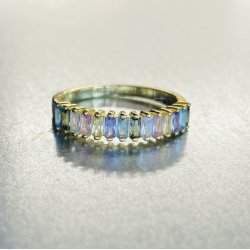 Fingerring PHILINA pastel forgyldt slv 