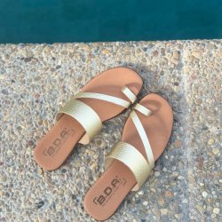 Sandal Emily guld skind str. 36-41