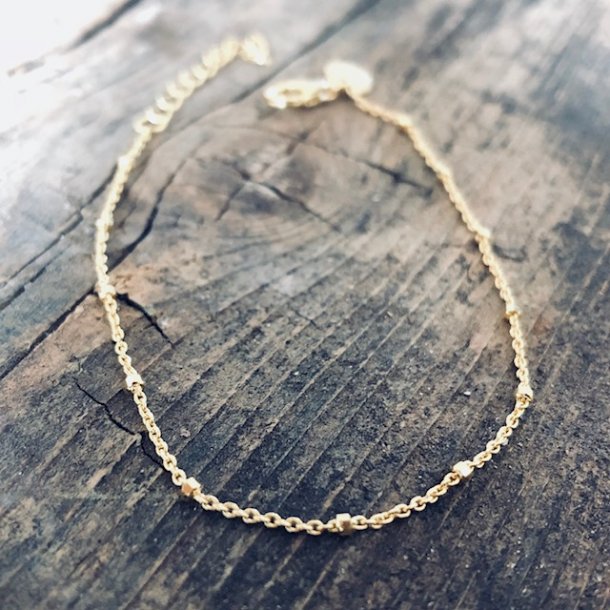 Armbnd - Kugle Forgyldt slv