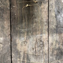 Halskde - Kugle Forgyldt slv