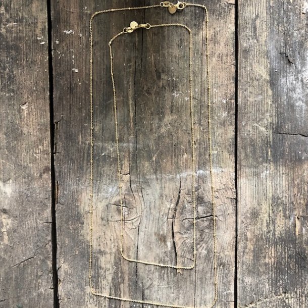 Halskde - Kugle Forgyldt slv