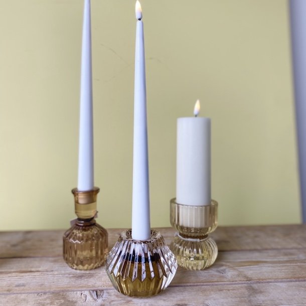 Glaslysestage vendbar H 11 x  6,5