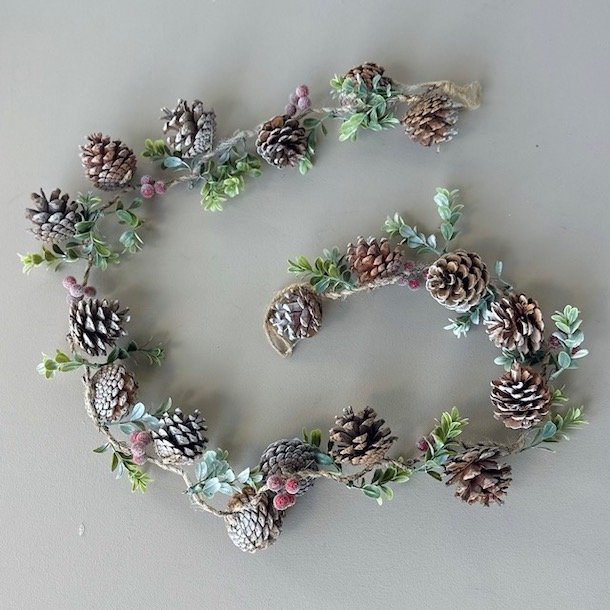 Garland, H6xW169xD5cm Wood, Nature