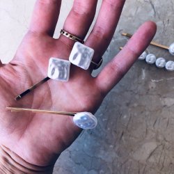 Hrnlest 4 stk. med perler