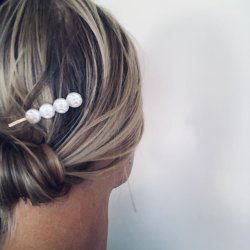 Hrnlest 4 stk. med perler