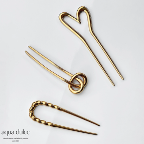 Hrpind KNOT vandfast 18kt. forgyldt