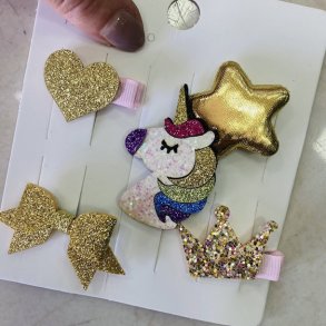 Hrklips glimmer st a 5 stk.