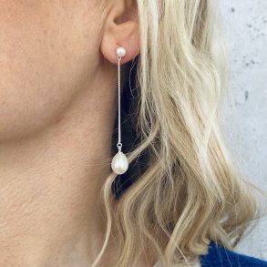 restikker MEGAN m. kde og hvid perle slv