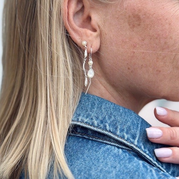 retrde CELESTIA PEARL DROP Sterling slv