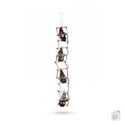 H�ngende julefigurer p� stige � 4 b�rn, h50 cm
