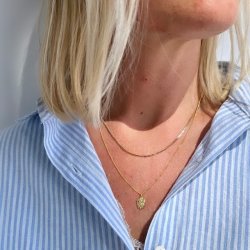 Halskde KOI Forgyldt Slv