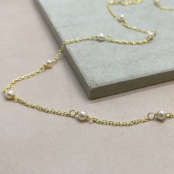 Halskde Pearl forgyldt