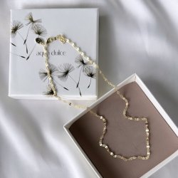 Halskde MARISOL Forgyldt Slv