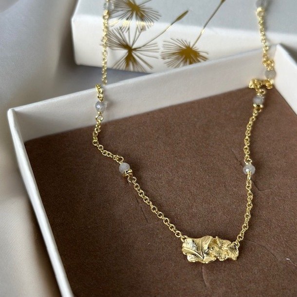 Halskde FOLIO Forgyldt slv