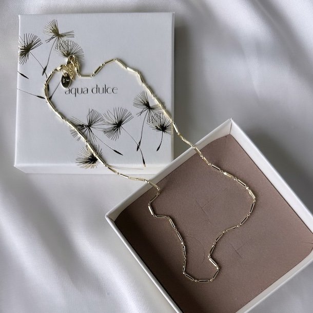 Halskde MALENA Forgyldt Slv