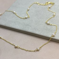 Halskde og armbnd gavest forgyldt