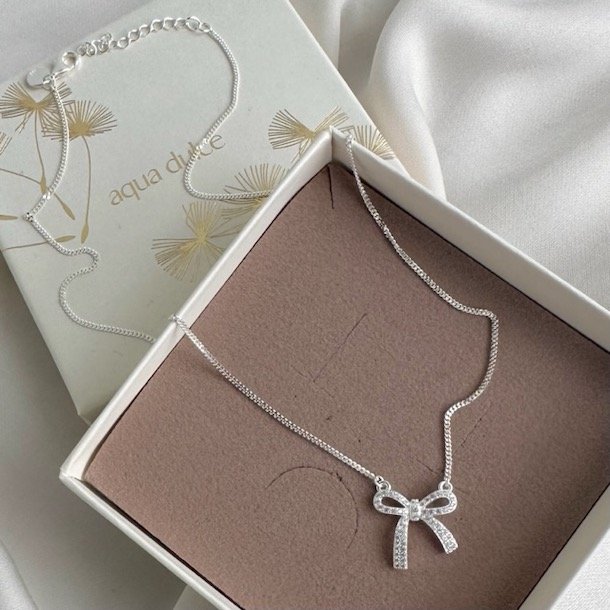 Halskde ELEGANT BOW Stelring Slv