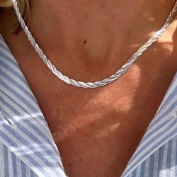 Halskde TERESA Sterling Slv