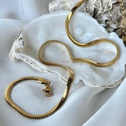 Halskde SHINE vandfast 18kt. forgyldt