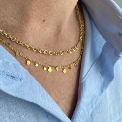 Halskde BALOO Forgyldt slv