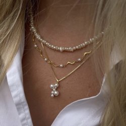 Halskde Coro cloud forgyldt slv